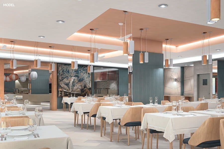 Restaurant at Hotel Riu Palace Palmeras