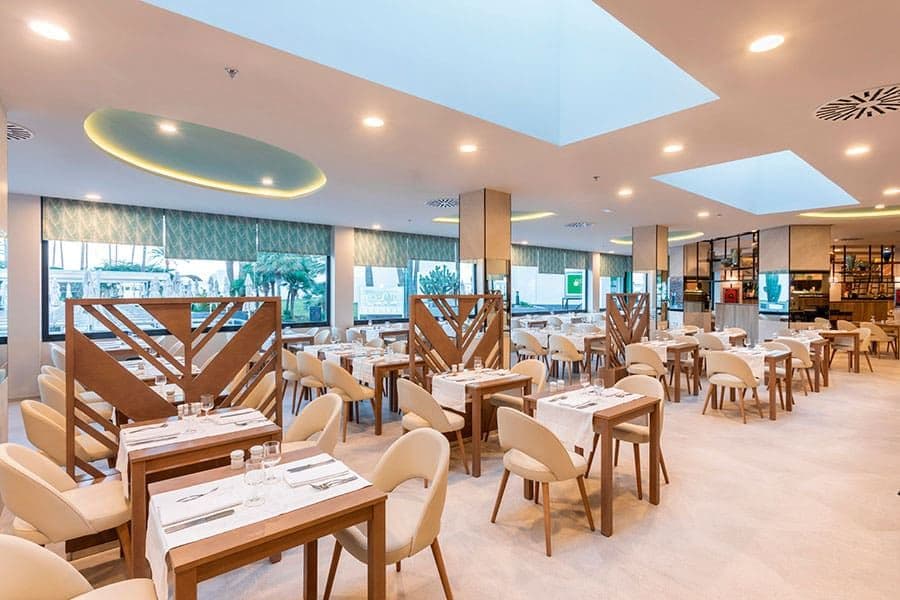 Restaurant at Hotel Riu Paraiso Lanzarote