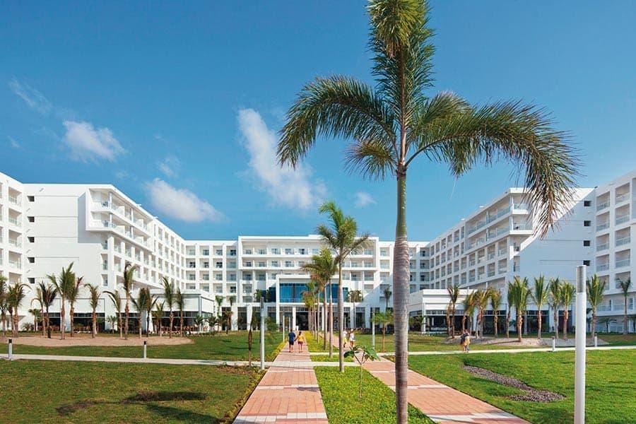 Resort exterior at Hotel Riu Playa Blanca
