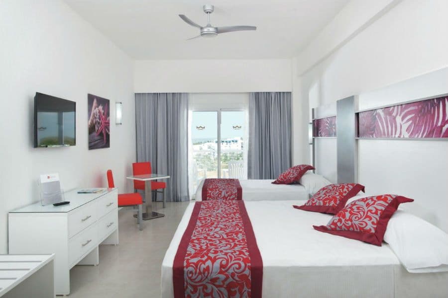 Guest room at Hotel Riu Playa Blanca