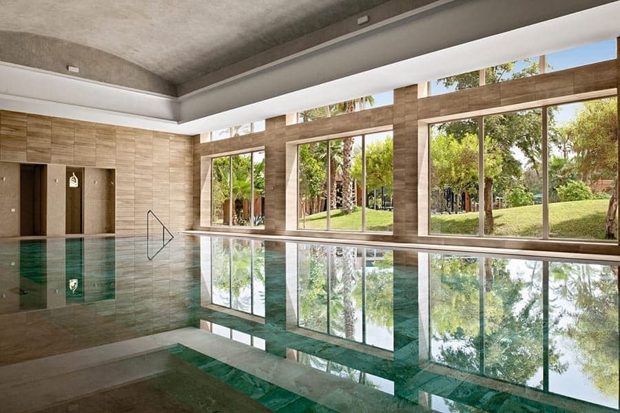 Swimming pool area at Hotel Riu Tikida Garden