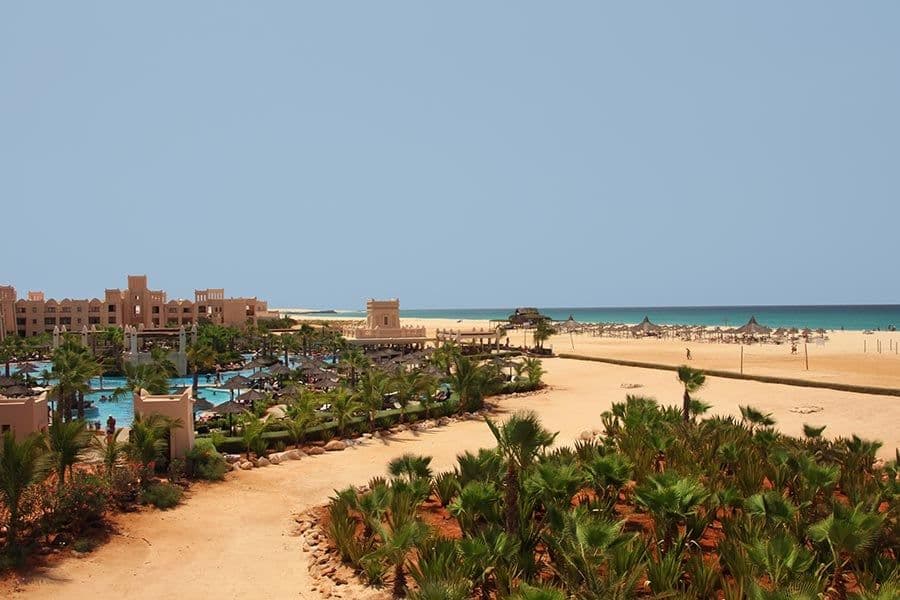 Beach at Hotel Riu Touareg