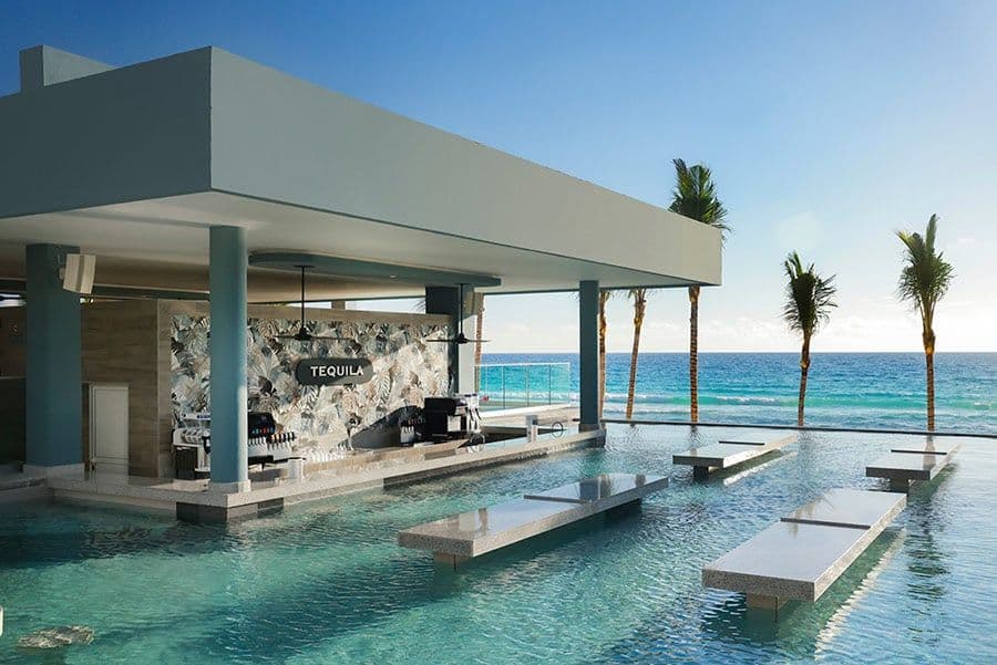 Swimming pool area at Hotel Riu Ventura