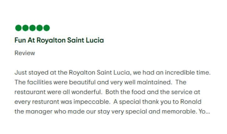 Guest room at Royalton Saint Lucia, Autograph Collection All-Inclusive Resort