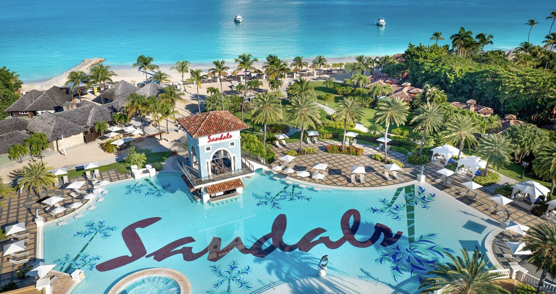 Resort exterior at Sandals Grande Antigua Resort & Spa