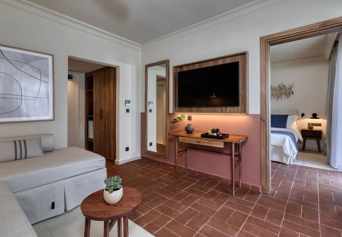 Guest room at Domes Aulūs Zante, Autograph Collection