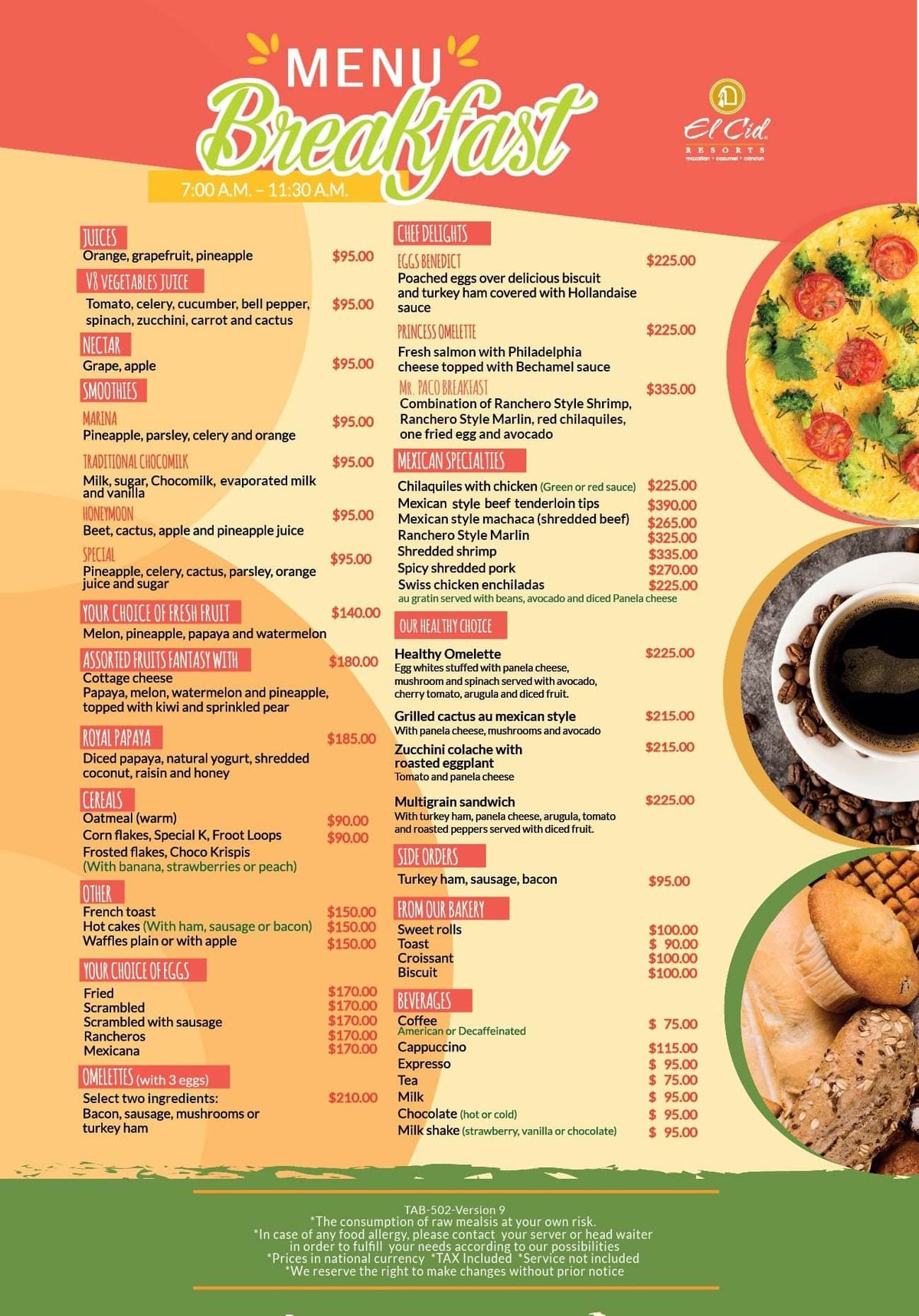 El Cid Marina Beach Hotel Dining & Restaurants
