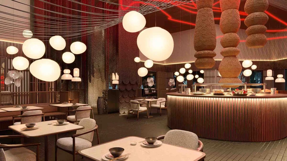 Bamboo a la carte Asian restaurant with elegant dining setup and contemporary Asian decor