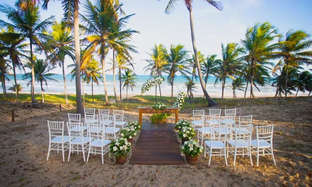 Grand Palladium Imbassai resort grounds and garden area used for events and entertainment