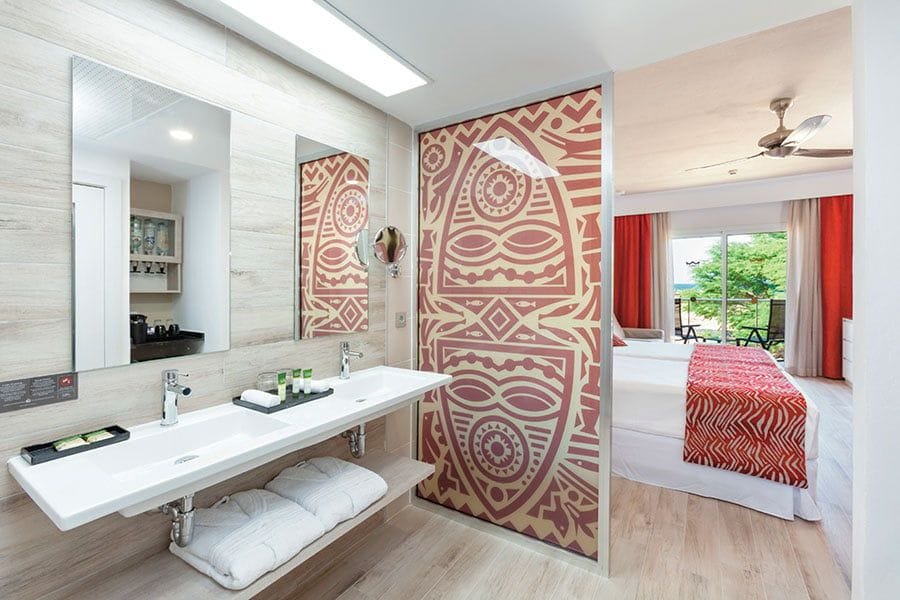 Guest room at Hotel Riu Cabo Verde