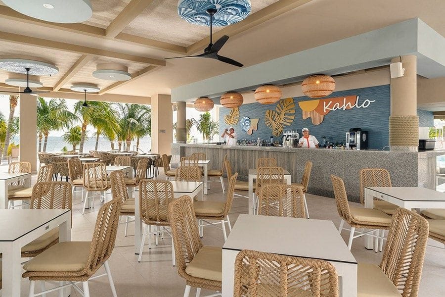 Swimming pool area at Hotel Riu Caribe