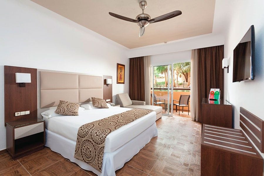 Guest room at Hotel Riu Funana