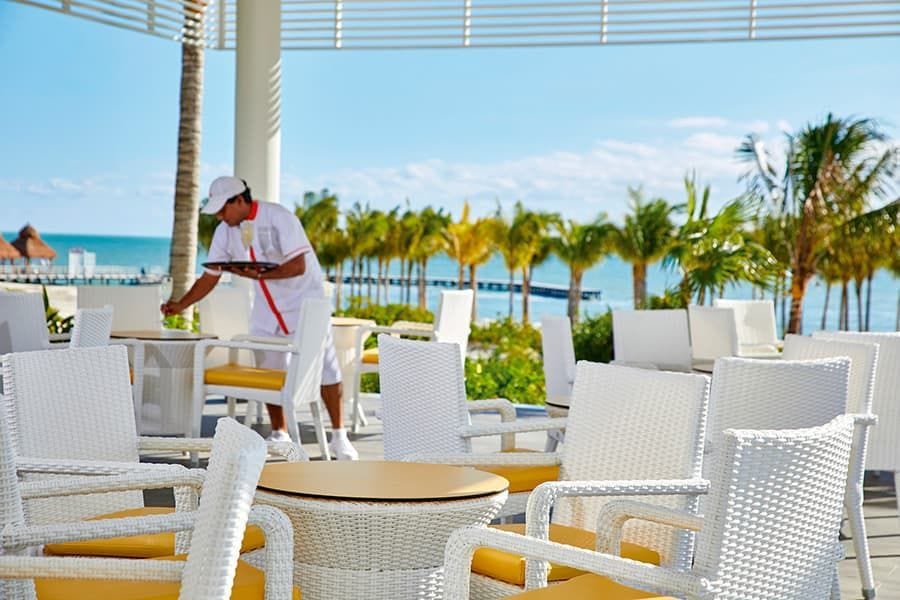 Restaurant at Hotel Riu Palace Costa Mujeres