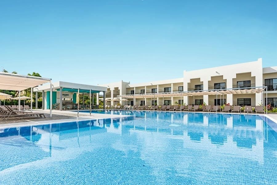 Swimming pool area at Hotel Riu Palace Zanzibar
