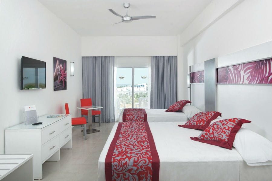 Guest room at Hotel Riu Playa Blanca
