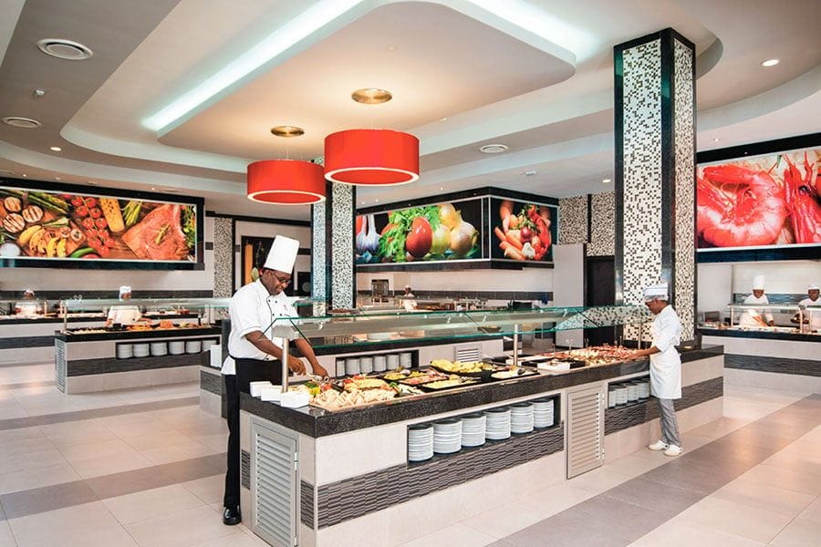 Restaurant at Hotel Riu Reggae