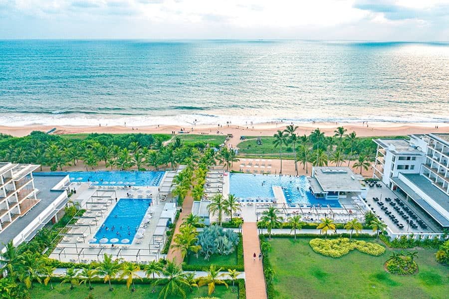 Swimming pool area at Hotel Riu Sri Lanka