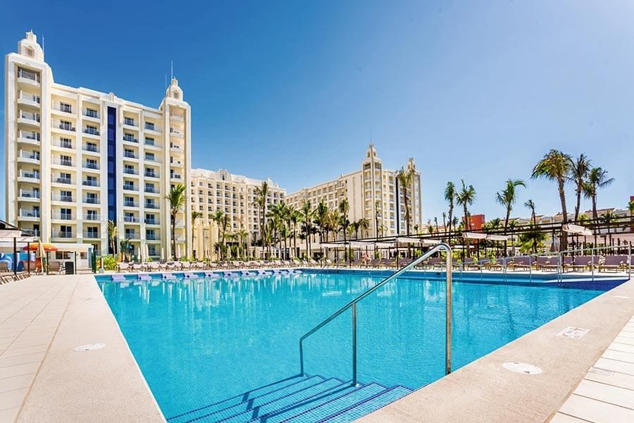 Swimming pool area at Hotel Riu Vallarta