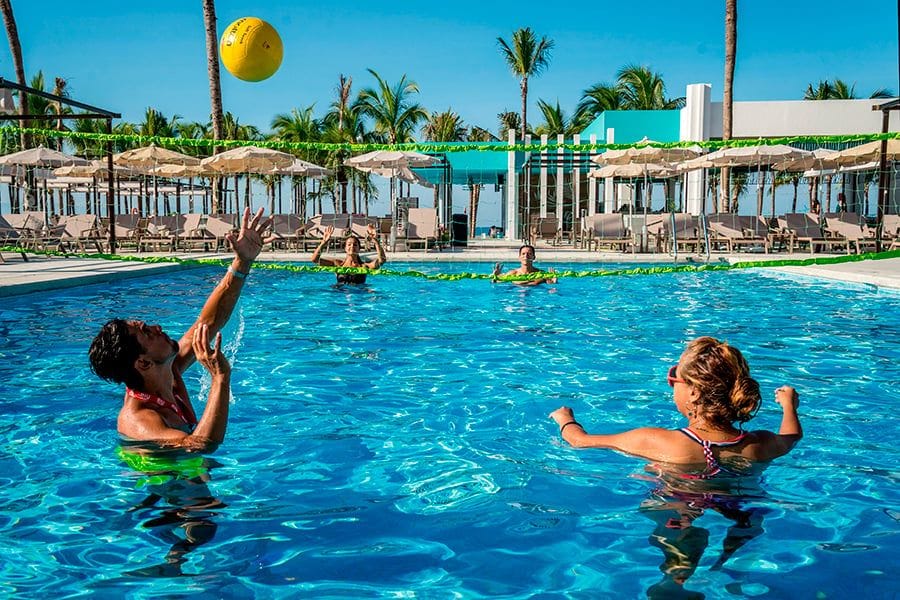 Swimming pool area at Hotel Riu Vallarta