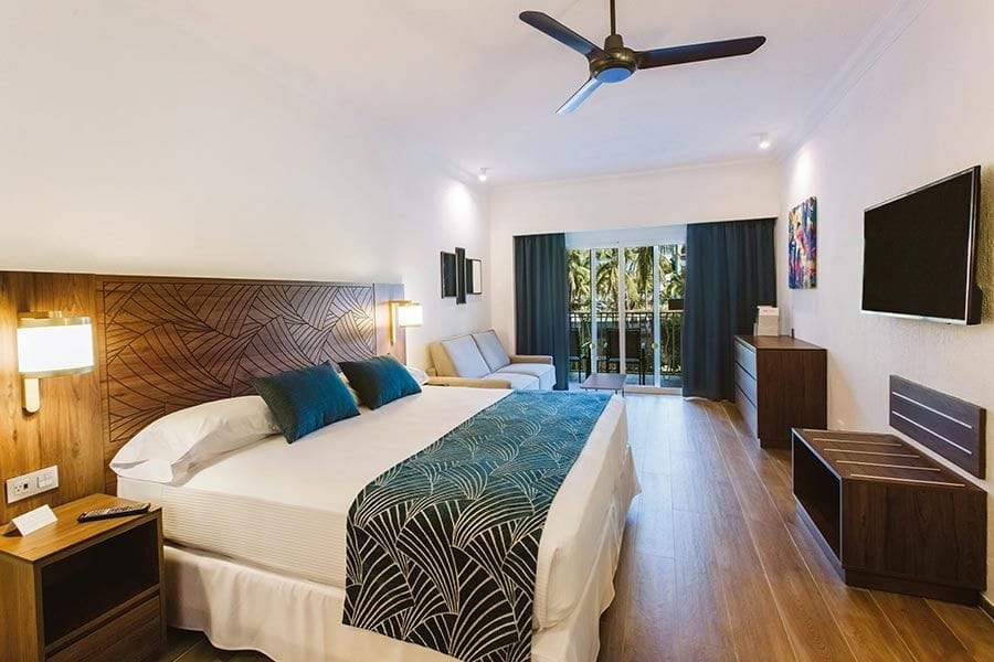 Guest room at Hotel Riu Vallarta
