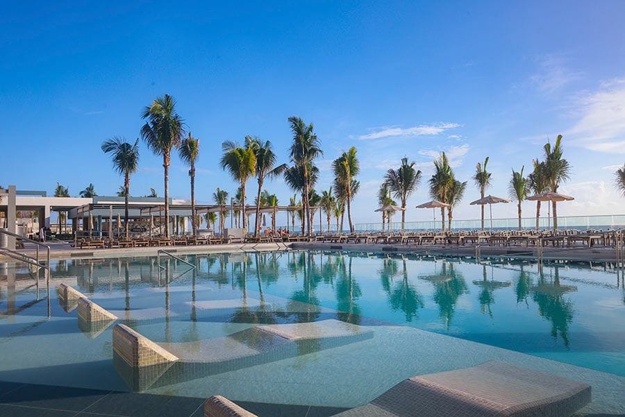 Swimming pool area at Hotel Riu Ventura