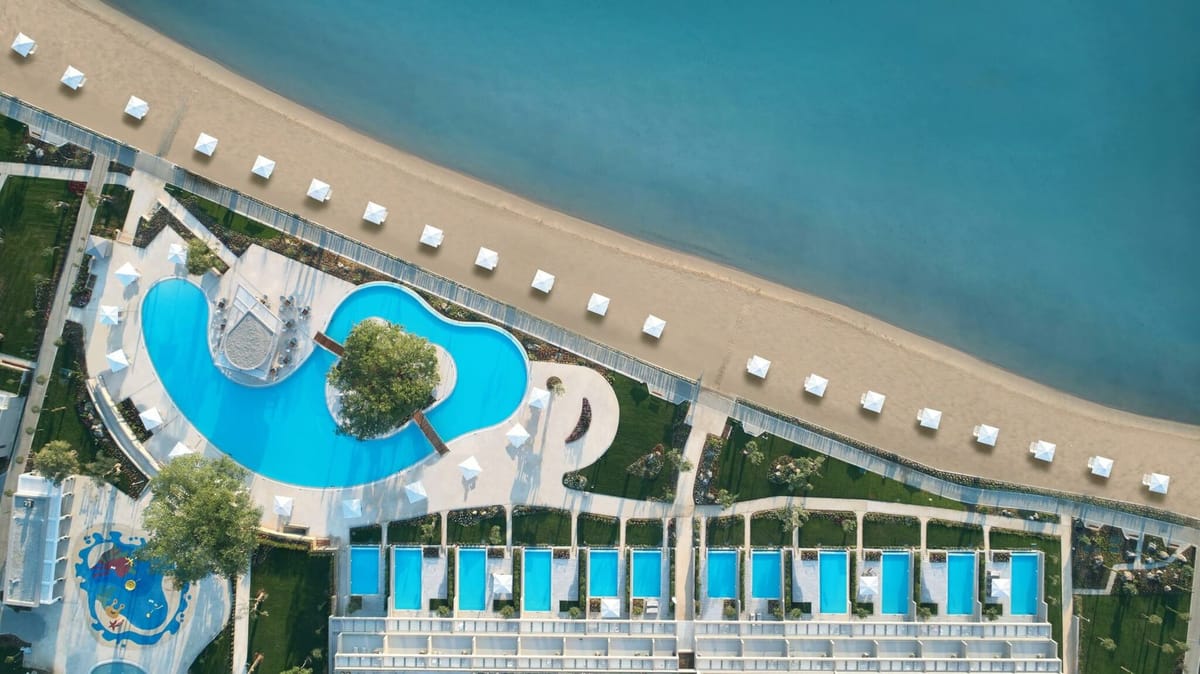 Resort exterior at Ikos Dassia