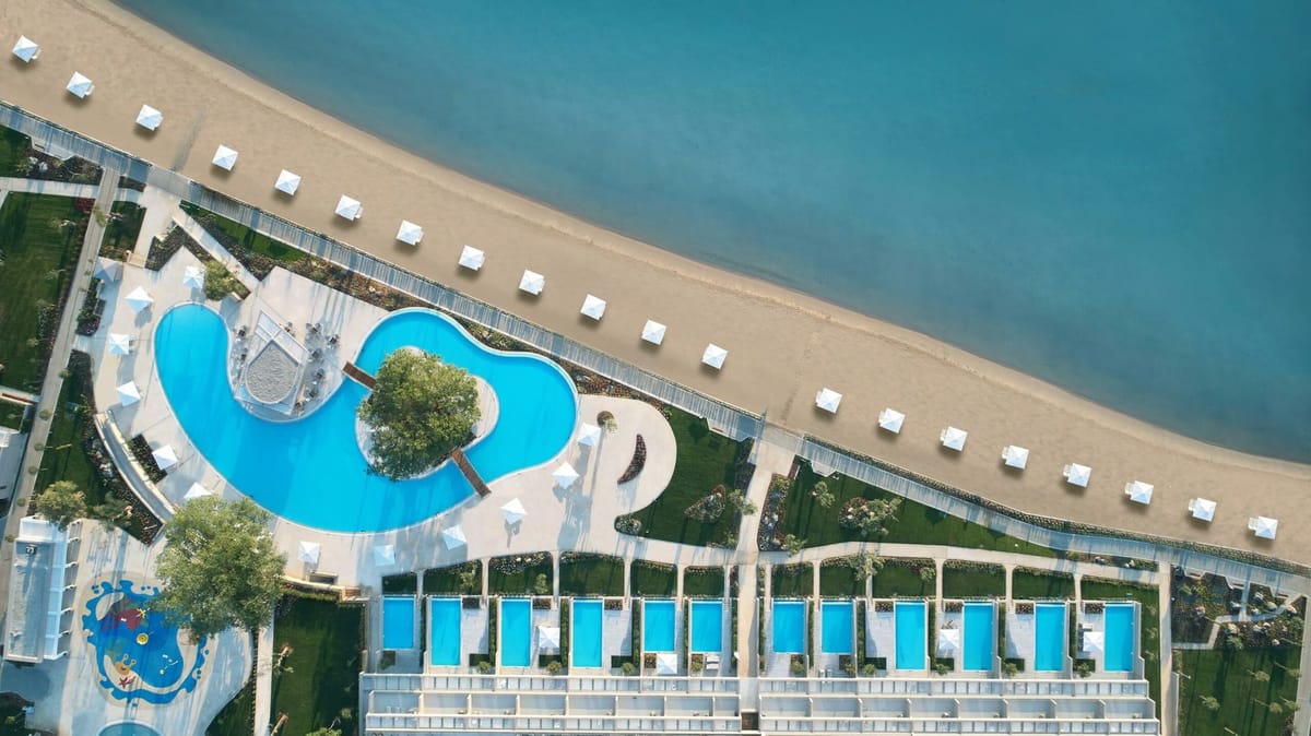Resort exterior at Ikos Dassia