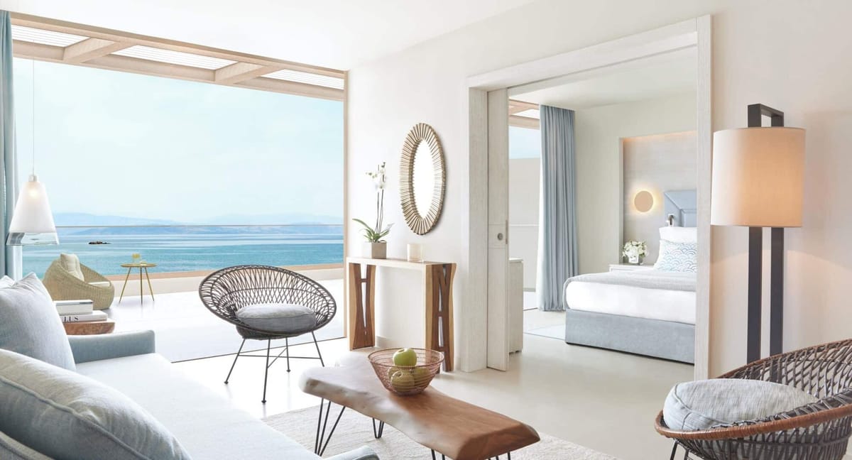 Guest room at Ikos Dassia