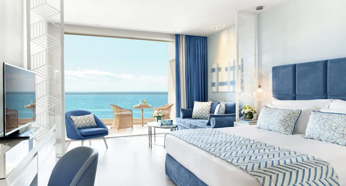 Guest room at Ikos Oceania