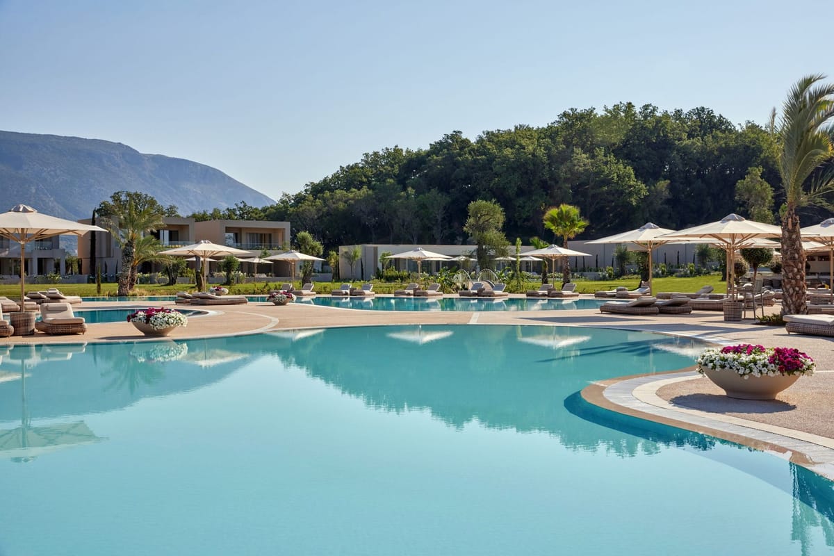 Swimming pool at Ikos Odisia