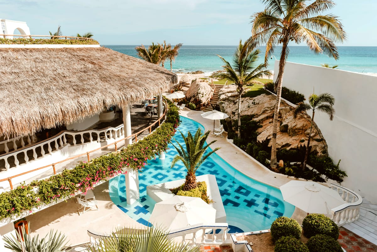 Heated oceanfront infinity pool