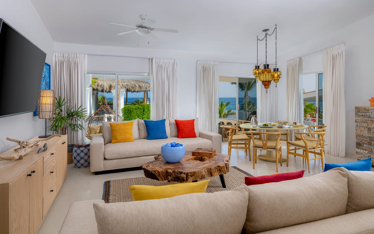 Two-Bedroom Penthouse — spacious living and dining area
