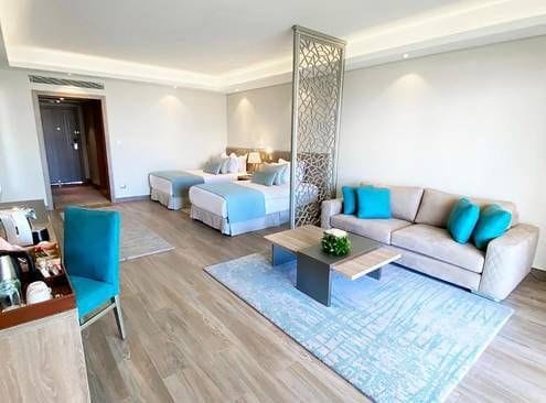 Guest room at Rixos Premium Magawish Suites and Villas