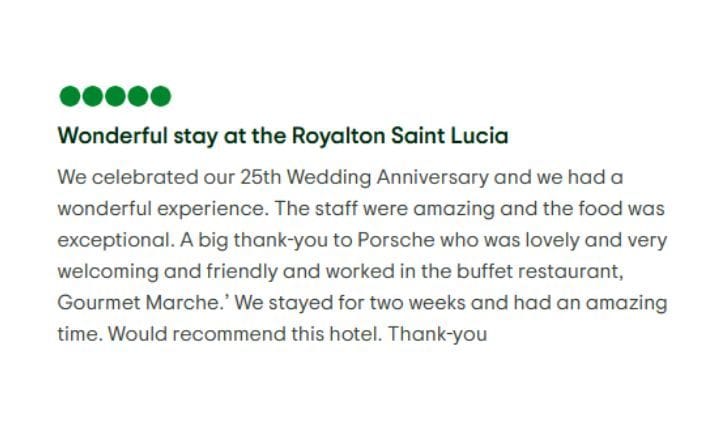 Guest room at Royalton Saint Lucia, Autograph Collection All-Inclusive Resort