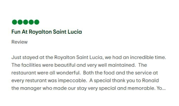 Guest room at Royalton Saint Lucia, Autograph Collection All-Inclusive Resort