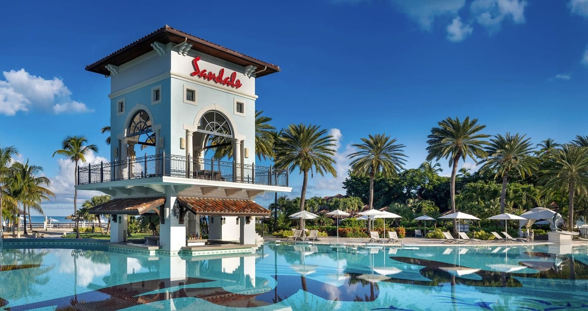 Resort exterior at Sandals Grande Antigua Resort & Spa