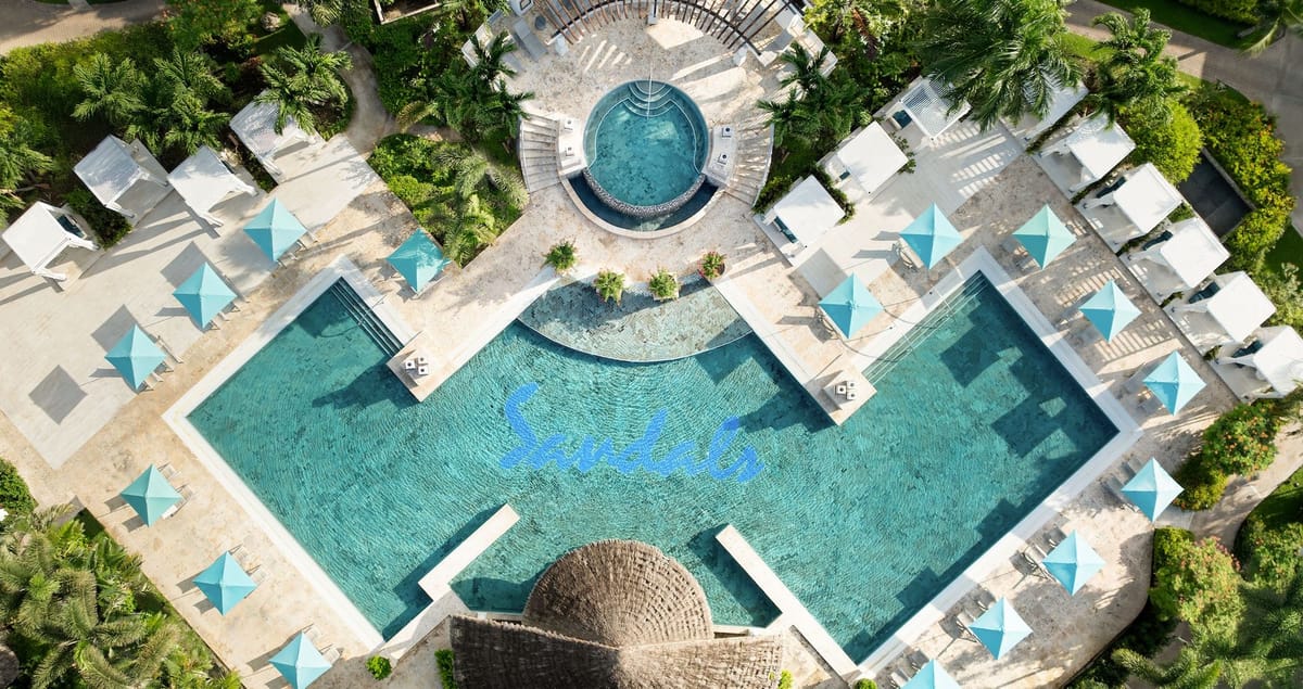 Resort exterior at Sandals Royal Barbados