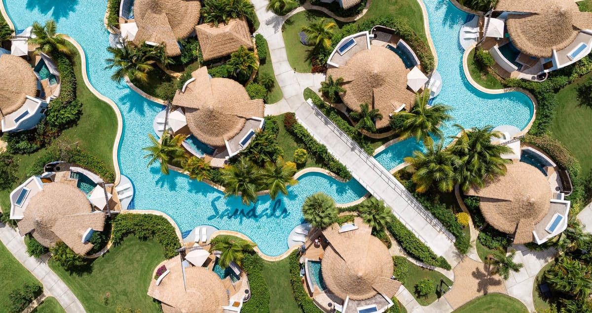 Resort exterior at Sandals South Coast