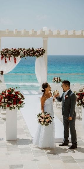Resort exterior at Sandos Cancun Luxury Resort