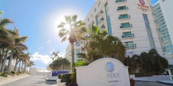 Lobby at Sandos Cancun Luxury Resort