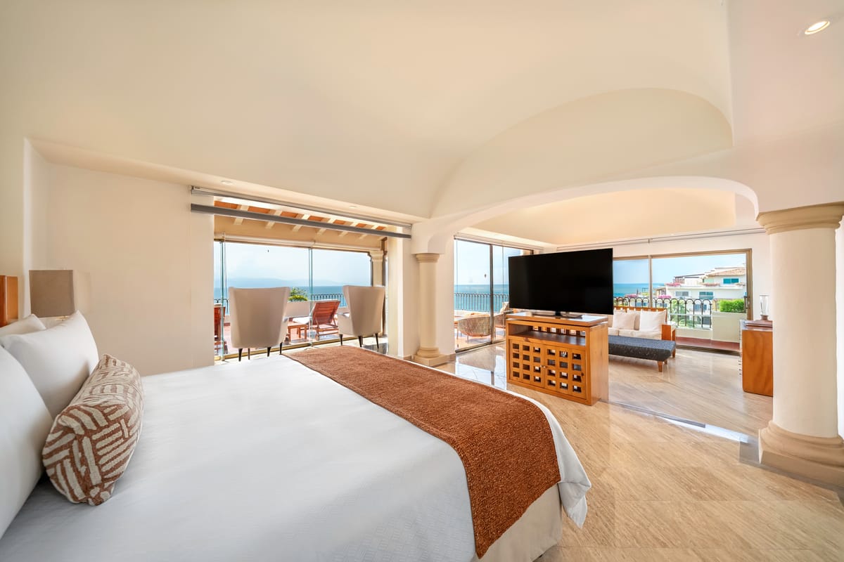 Presidential Suite — panoramic oceanfront living at Velas Vallarta