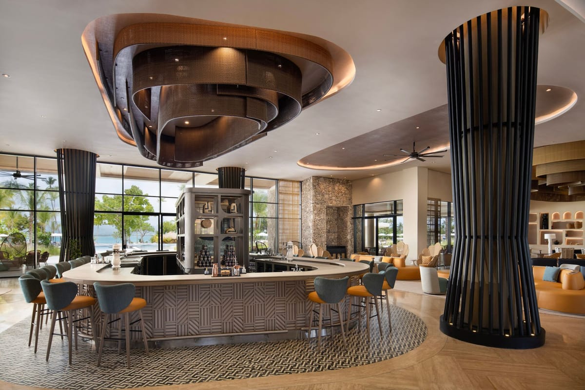 Dujo lobby bar with specialty coffees and rum cocktails